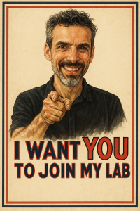 I want YOU to join my lab